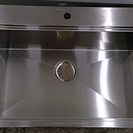 33" Topmount Single Bowl Stainless Steel Sink