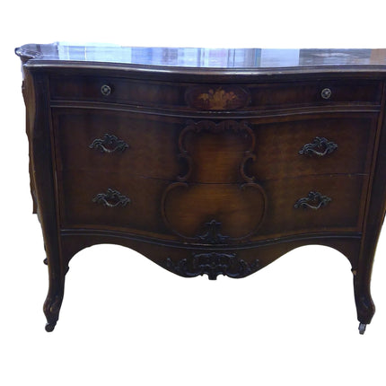 Vintage Brown Dresser on Wheels