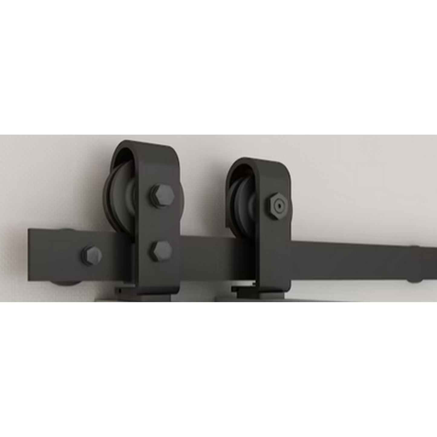 52-in x 84-in Weather Oak Stained Pine Wood Hollow Core Double Bifold Barn Door