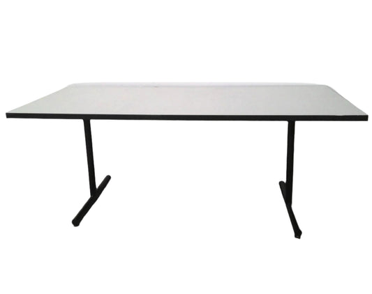72" White Laminate Folding Table
