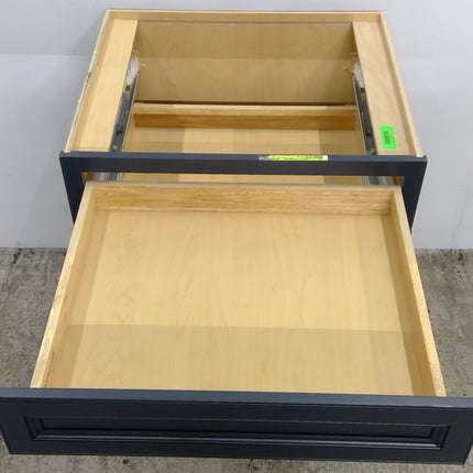 28.5" Blue 3-Drawer Plywood Base Cabinet