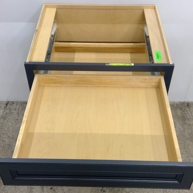 28.5" Blue 3-Drawer Plywood Base Cabinet