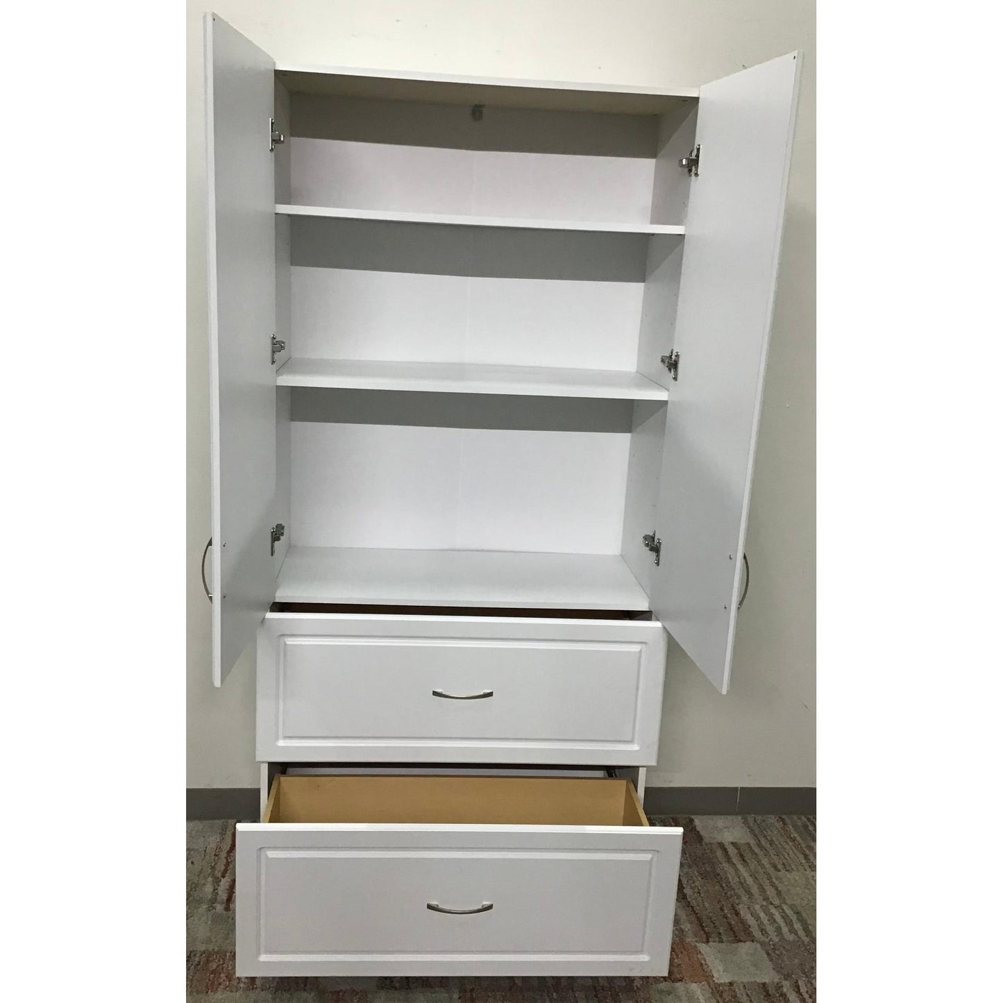 White 36” Storage Cabinet