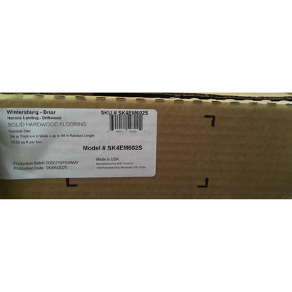 55 Square Feet of Briar Hardood Flooring (3 Boxes)