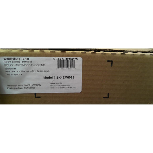 55 Square Feet of Briar Hardood Flooring (3 Boxes)