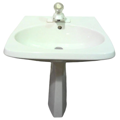 23" Pedestal Sink with Faucet