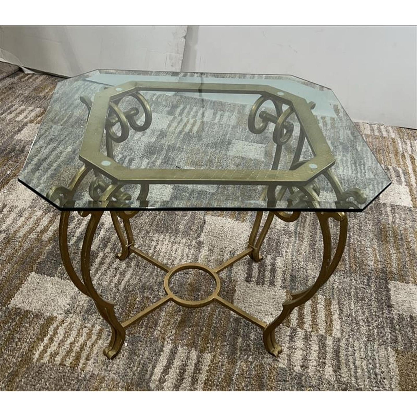 Gold Glass Coffee Table