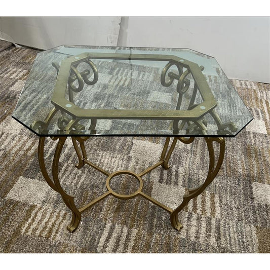 Gold Glass Coffee Table