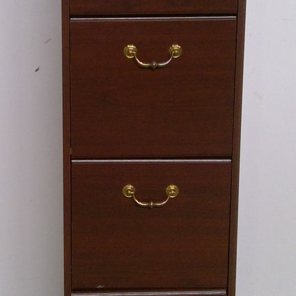 4-Drawer Wood File Cabinet