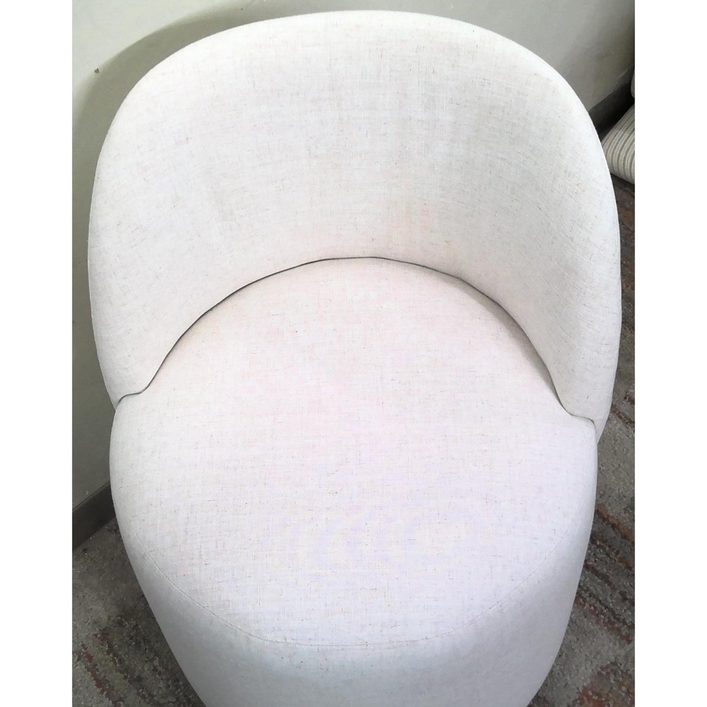 White Barrel Chair