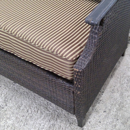 49" Outdoor Wicker Loveseat