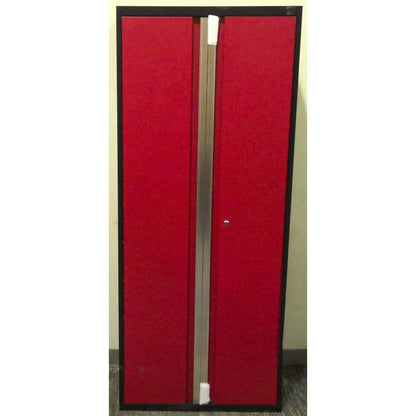 30" x 72" Red and Black Multi-Use Steel Storage Locker