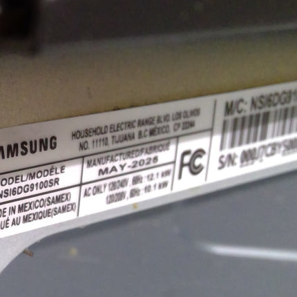 Samsung Fingerprint Resistant Stainless Steel Slide-In Induction Range