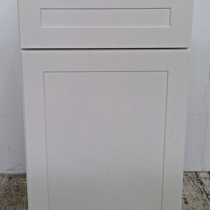 18" White 3-Drawer Base Cabinet