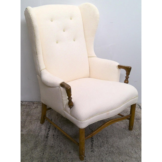 White Wingback Chair