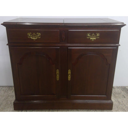 Ethan Allen Cherry Wood Flip Top Buffet Server