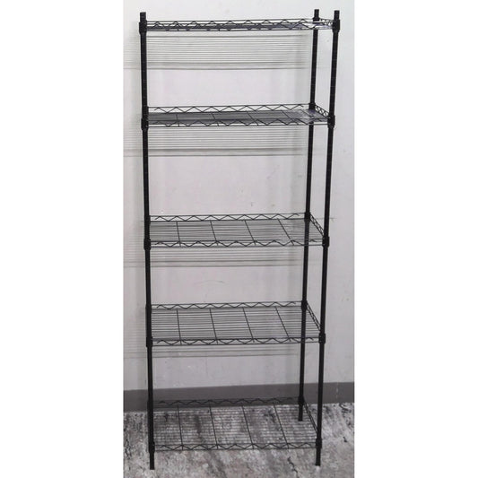 23" Black Wire Shelving Unit