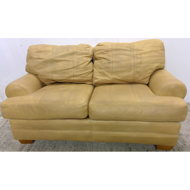 65" Leather Loveseat