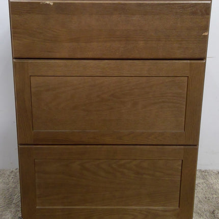 24" 3-Drawer Base Cabinet