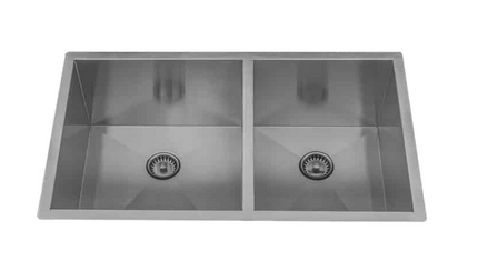 32" Undermount Double Bowl Stainless Steel Sink
