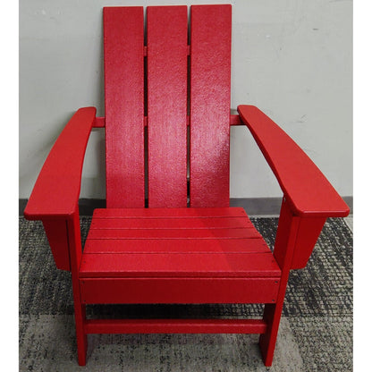 Red Plastic Adirondack Chair