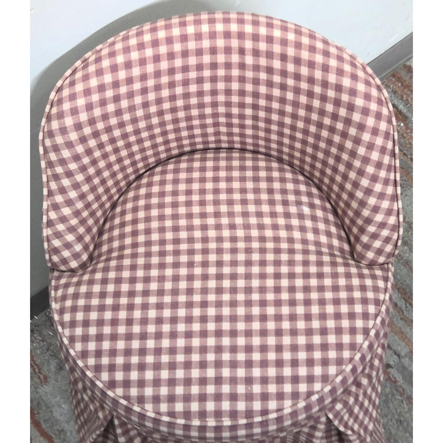 Plaid Teen Vanity Chair