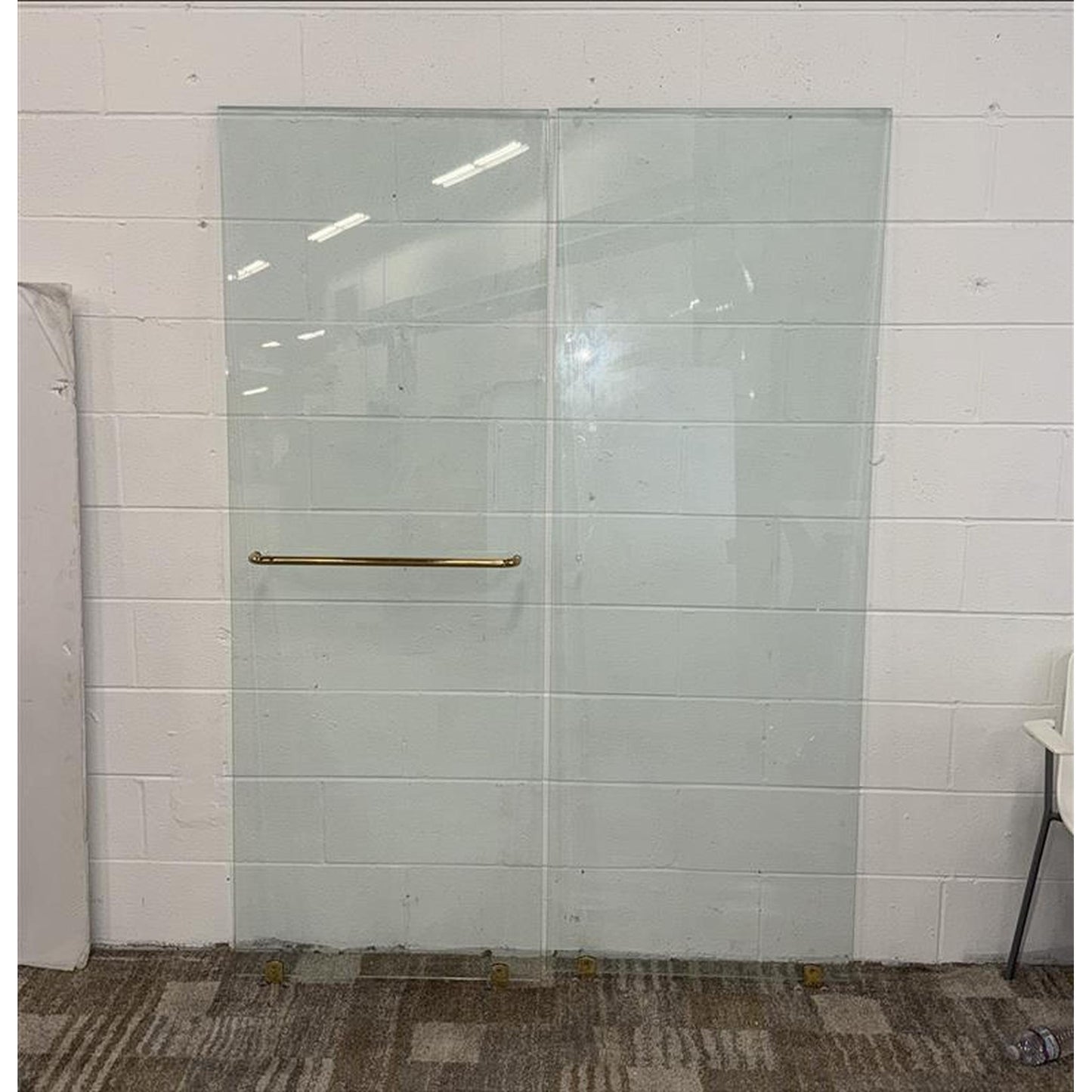74 x 26.5 Gold Trim Shower Doors