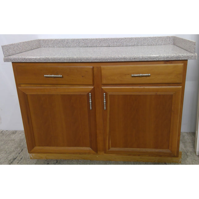 48" Base Kitchen Cabinet with Cultured Marble Countertop