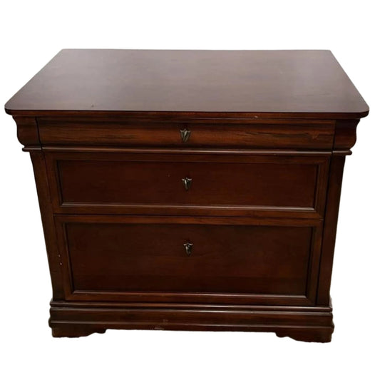 36" Cherry File Cabinet