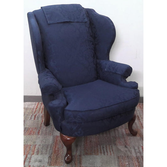 Blue Wingback Chair