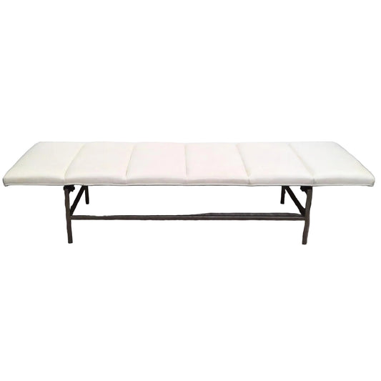 70" White Ottoman