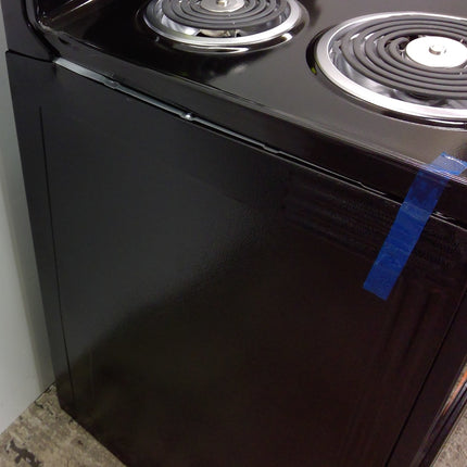 Amana 30-Inch Black Electric Range with Extra-Large Oven Window