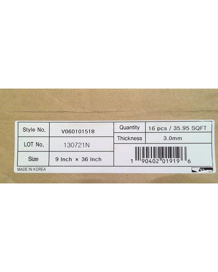 287 Square Feet of Gray Vinyl Flooring (8 Boxes)