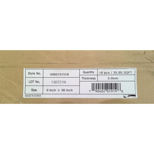 287 Square Feet of Gray Vinyl Flooring (8 Boxes)
