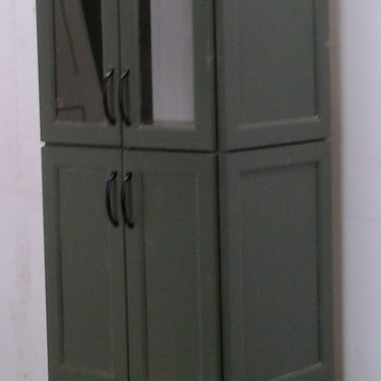 25" x 96" Green Plywood Pantry Cabinet