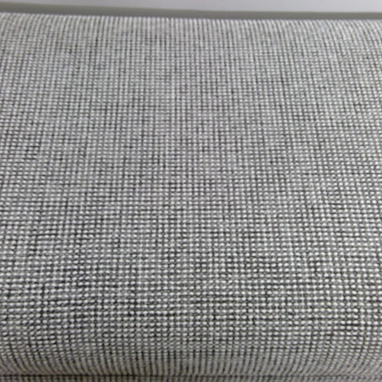 36" Gray and White Ottoman