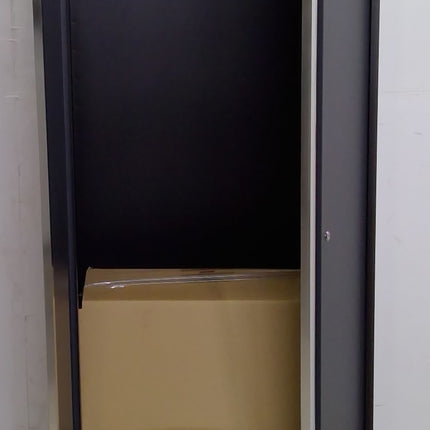 30" Black and Gray Steel Storage Locker