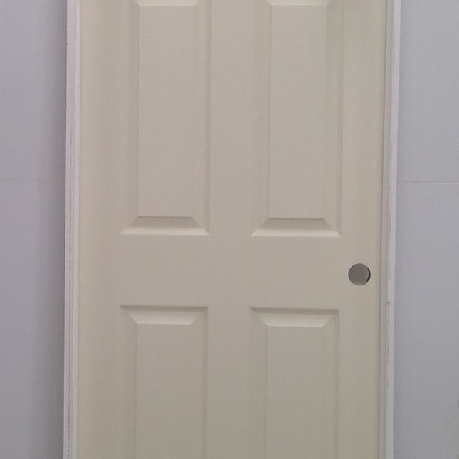 30" x 80" Prehung White 6-Panel Hollow Core Door