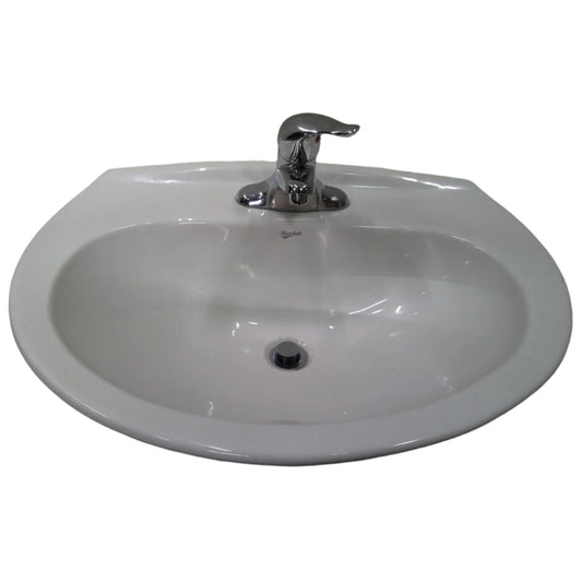 25" Ceramic Pedestal Sink
