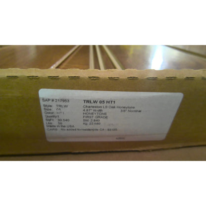 30.5-Sq. Ft. of Engineered Wood Flooring in Oak Honeytone