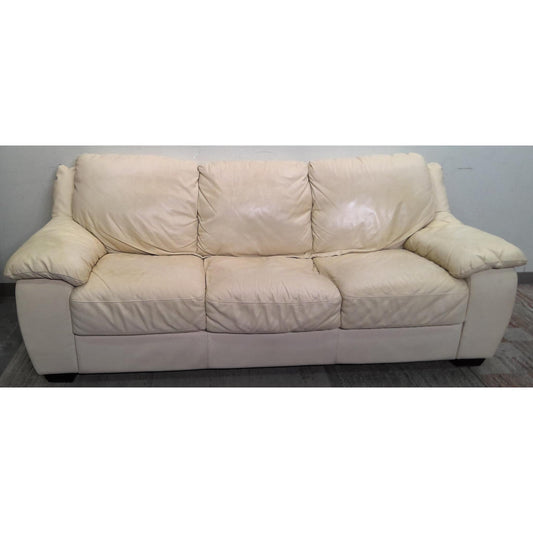 87" White Sofa