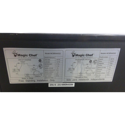 Magic Chef 4.4 Cu. Ft. Refrigerator