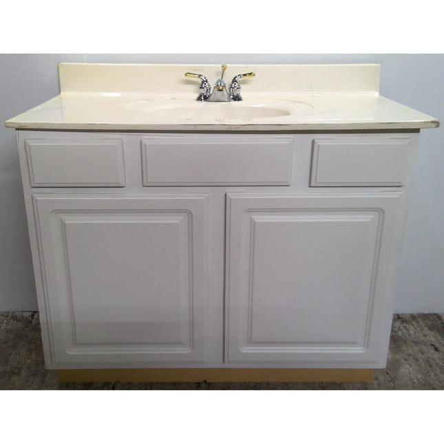 44" White Vanity