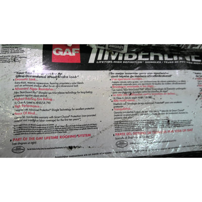 175 Square Feet of Charcoal Laminated Architectural Roof Shingles