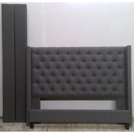 Queen Gray Bed Frame