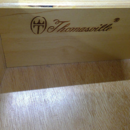 Dark Wood 3-Drawer Nightstand