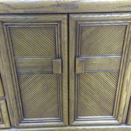 68" 9-Drawer Wood Dresser with 2 Mirrors