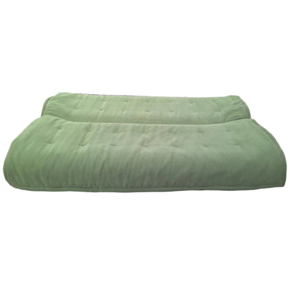 Tufted Light Green Floor Futon