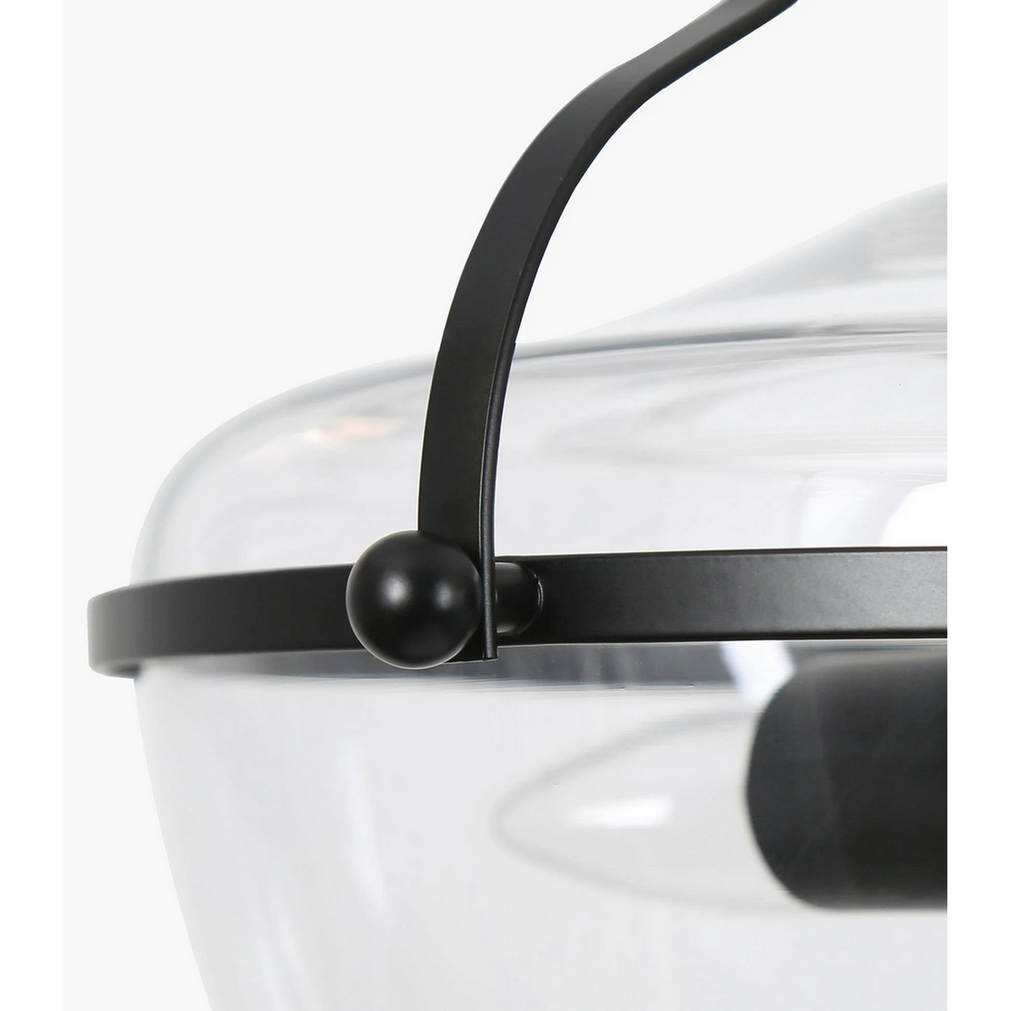 3-Light Black Chandelier