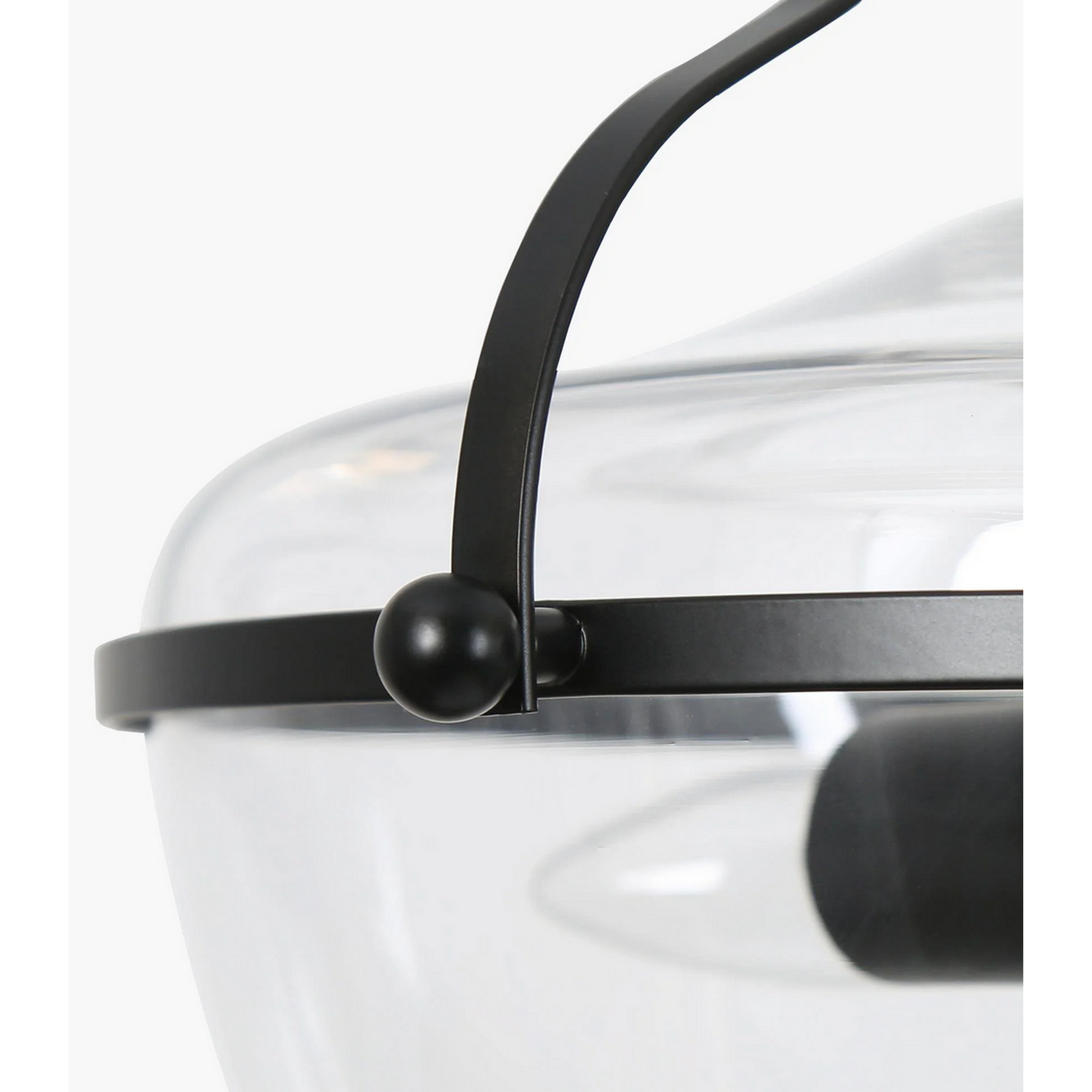 3-Light Black Chandelier